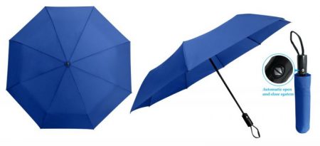 21" 3-fold Auto Open/Close Umbrella- Royal Blue