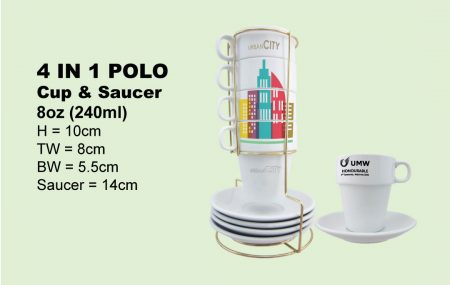 4 in 1 Tea Cup Set