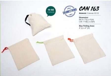 Drawstring Canvas Bag-7 x 9in.