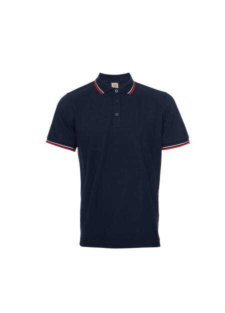 Honeycomb T-shirt OREN SPORT HC2401 230gsm - Navy/ White/ Red
