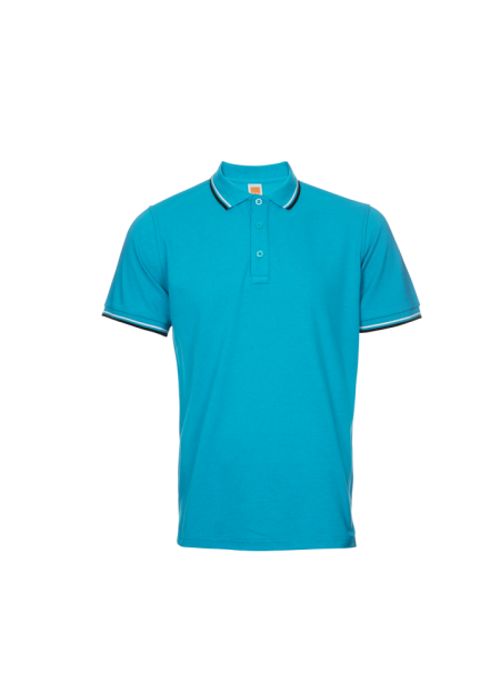 Honeycomb T-shirt OREN SPORT HC2417 230gsm - Turquoise/White/ Navy