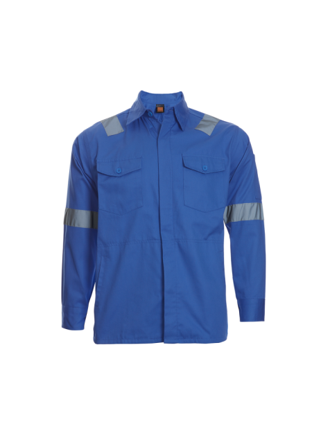 Safety Jacket /Work Jacket with Reflective Tape-Light Blue-Oren Sport JK0210