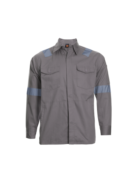 Safety Jacket /Work Jacket  with Reflective Tape-Dark Grey Oren Sport JK0224