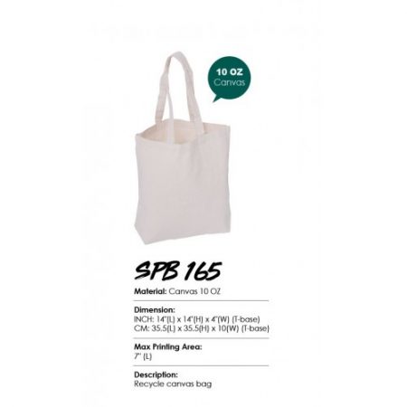 Canvas Bag 10oz.-14in x 14in x 4in.