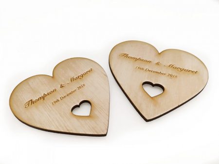 Heart Wooden Coaster
