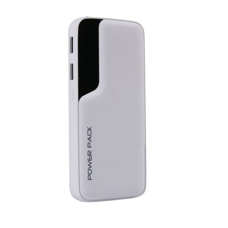 Dual USB Portable Power Bank with LED Light 10000 mAH