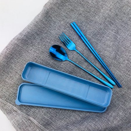 3pcs Cutlery Set (Blue)