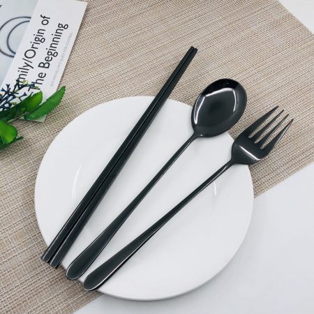 3pcs Cutlery Set (Black)