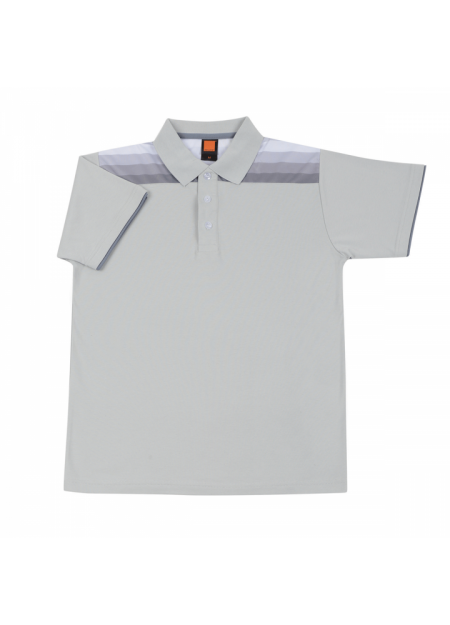 Cotton Interlock Polo T-shirt CI11 - Light Grey