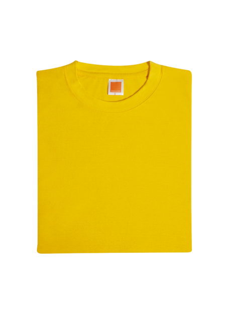 100% COTTON ROUND NECK PLAIN T-SHIRT CT5104 160GSM - Yellow