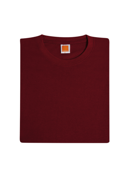 100% COTTON ROUND NECK PLAIN T-SHIRT CT5106 160GSM - Maroon