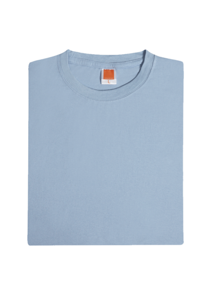 100% COTTON ROUND NECK PLAIN T-SHIRT CT5110 160GSM - Light Blue