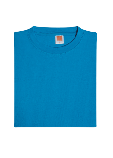 100% COTTON ROUND NECK PLAIN T-SHIRT CT5128 160GSM - Sea Blue
