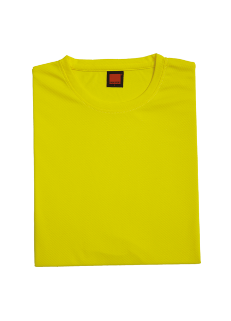 Quick Dry Plain Round Neck T-shirt 160g OREN SPORT QD0404 - Yellow