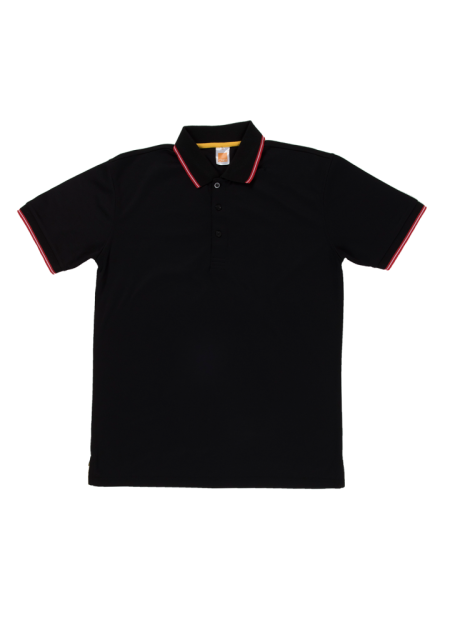 Quick Dry Cotton Microfibre T-shirt QD53 - Black/ Red/ White