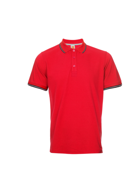 Quick Dry Cotton Microfibre T-shirt QD53 - Red/ Black/ White