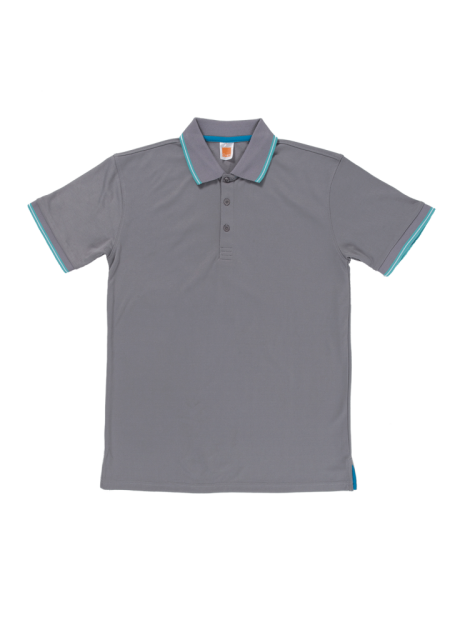 Quick Dry Cotton Microfibre T-shirt QD53 - Grey/ Emerald/ White