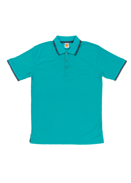 Quick Dry Cotton Microfibre T-shirt QD53 - Emerald/ Navy/ White