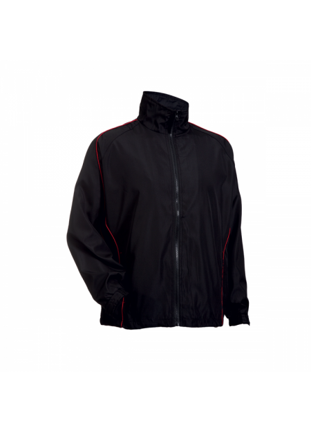 Microfiber Windbreaker WB05 - Black/ Piping Maroon