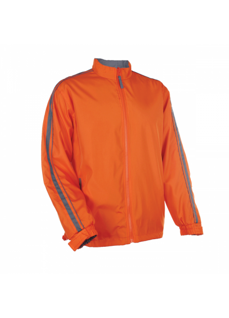 Microfiber Reversible Windbreaker WR04 - Orange/ Black