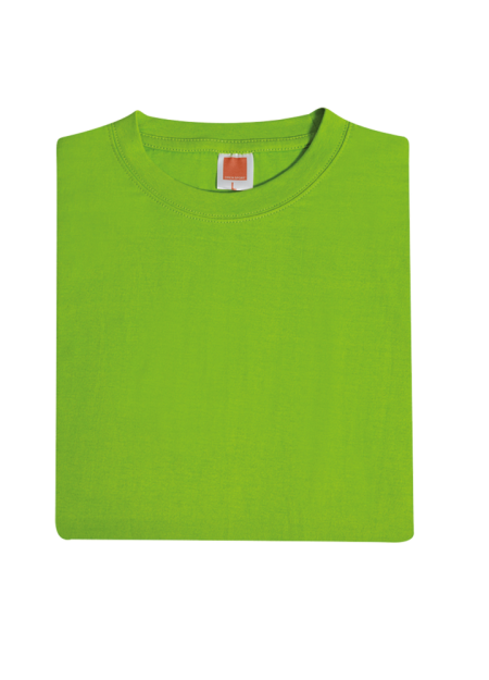 Oren Sport 100% Cotton Round Neck Plain T-shirt CT5213 - Lime Green