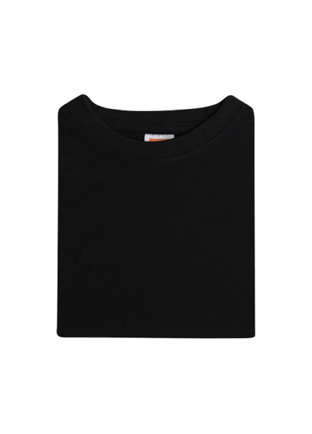 Oren Sport 100% Cotton Round Neck Plain T-shirt CT5202 - Black
