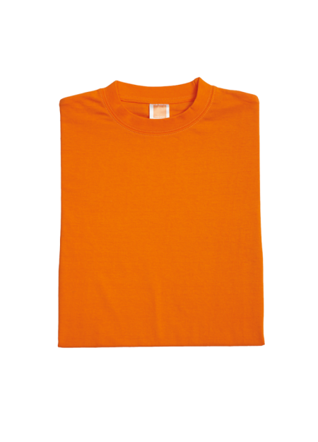 Oren Sport 100% Cotton Round Neck Plain T-shirt CT5207 - Orange