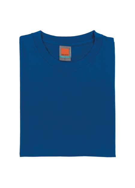 100% Cotton Round Neck Plain T-shirt CT53 - Royal Blue