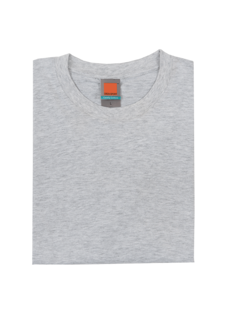 100% Cotton Round Neck Plain T-shirt CT53 - Ash Grey