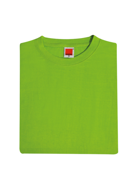 100% Cotton Round Neck Plain T-shirt CT53 - Lime Green