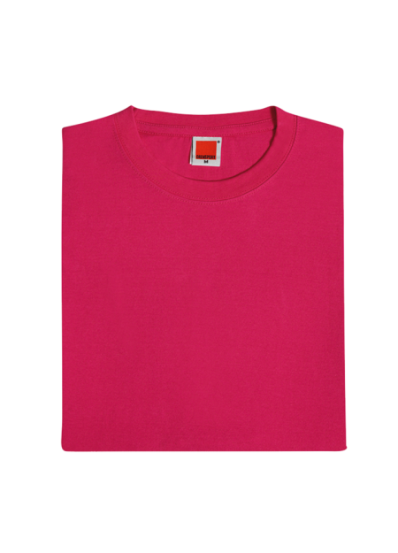 100% Cotton Round Neck Plain T-shirt CT53 - Magenta