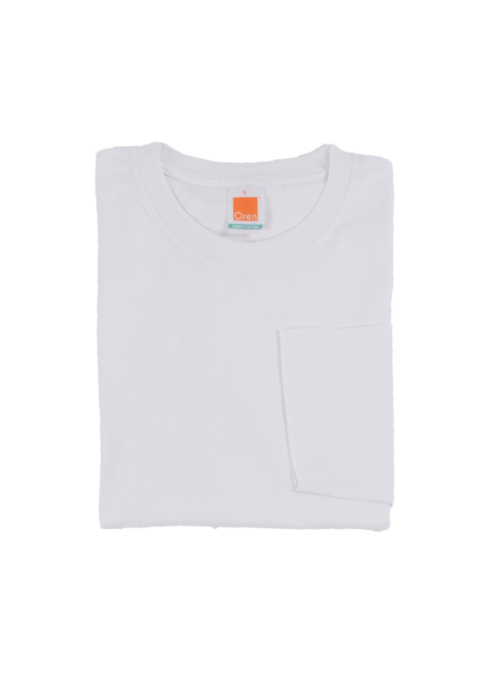 100% Cotton Round Neck Plain T-shirt CT54 - White