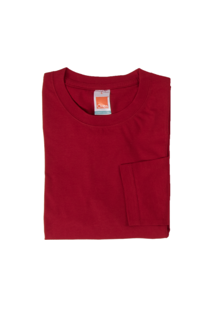 100% Cotton Round Neck Plain T-shirt CT54 - Red
