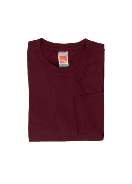 100% Cotton Round Neck Plain T-shirt CT54 - Maroon