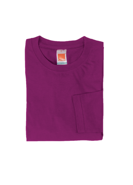 100% Cotton Round Neck Plain T-shirt CT54 - Dark Purple