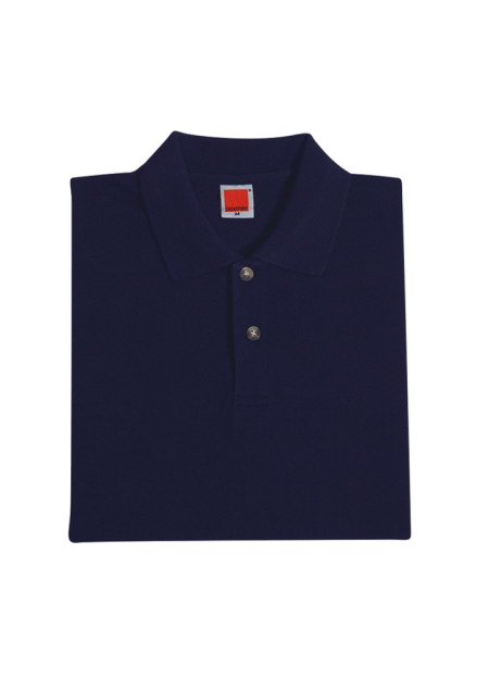 Female Honeycomb Plain Collar T-shirt OREN SPORT HC0501 230 gsm - Navy
