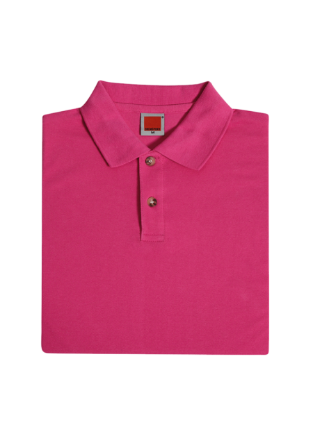 Female Honeycomb Plain Collar T-shirt OREN SPORT HC0526 230 gsm - Magenta