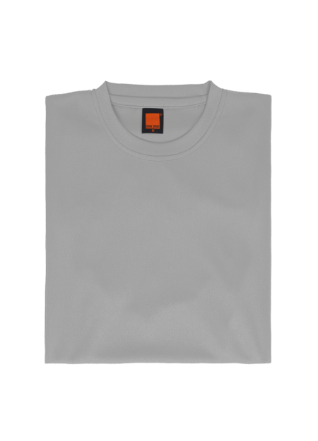 Quick Dry Plain Round Neck T-shirt OREN SPORT QD04 160GSM - Light Grey