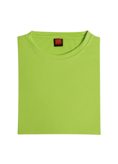 Quick Dry Plain Round Neck T-shirt OREN SPORT QD0413 160GSM - Lime Green