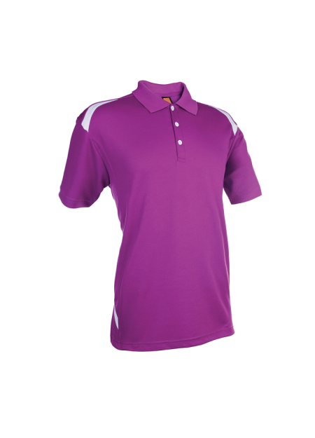 Quick Dry Microfibre Collar OREN SPORT QD3430 - Dark Purple/ White