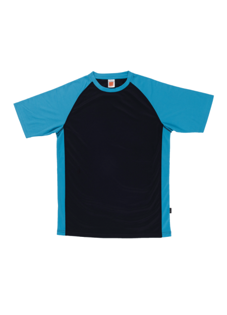 Quick Dry Round Neck OREN SPORT QD3632 140GSM - Navy/ Sea Blue