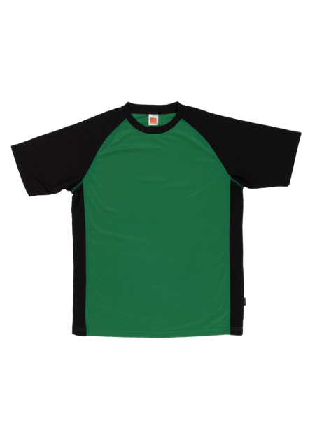 Quick Dry Round Neck OREN SPORT QD3633 140GSM - Milo Green/ Black