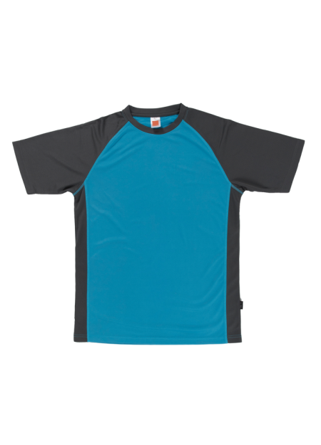 Quick Dry Round Neck OREN SPORT QD3652 140GSM - Sea Blue/ Grey
