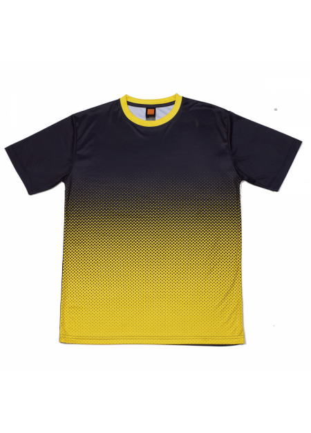 Quick Dry Round Neck QD43 150GSM - Navy/ Yellow