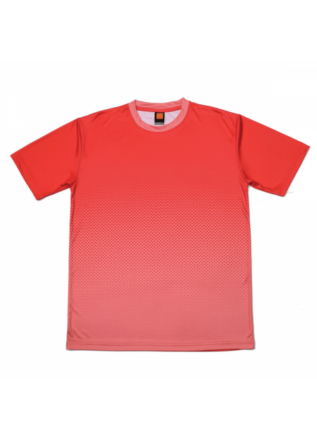 Quick Dry Round Neck QD43 150GSM - Red/ Peach