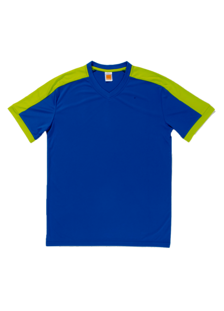 Quick Dry Round Neck QD52 150GSM - Royal/ Lime Green