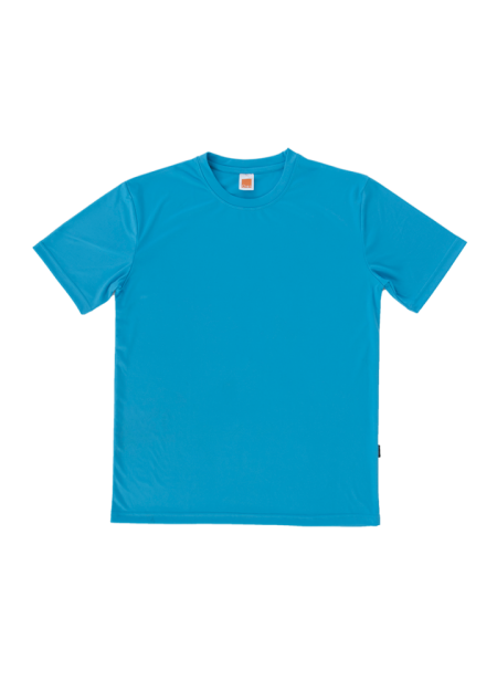 Quick Dry Microfiber Plain T-shirt 150g QD5628 - Sea Blue