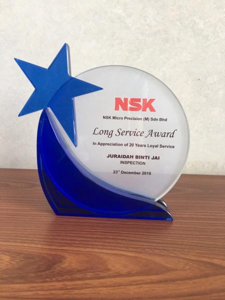 Silk Screen Printing Crystal Plaque