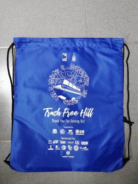 Silk Screen Printing on Drawstring Bag