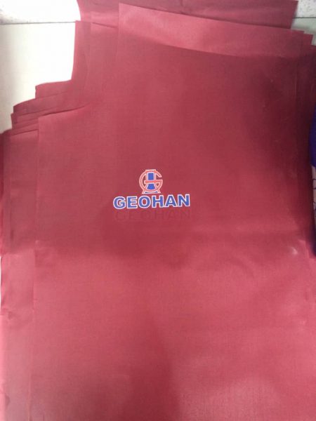 Silk Screen Printing on Cut Piece Tafetta